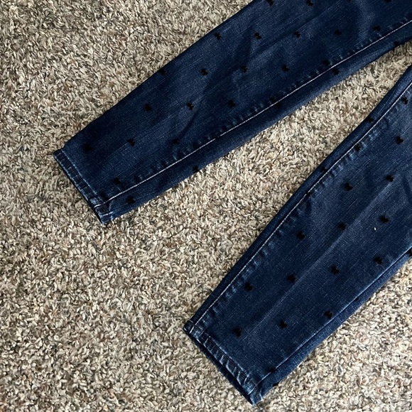 Talbots Petites Stamped Bow Pattern Jegging Jeans - Picture 4 of 5